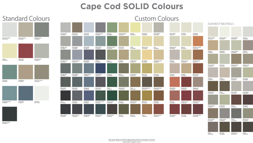 Cape Cod Colours