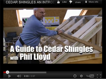 Cedar Shingles video