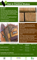 Oak and Chestnut Shakes Product Brochure