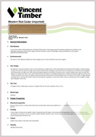Western Red Cedar Data Sheet