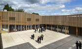 Park View Secondary School in Alum Rock, Birmingham. | Siberian Larch with Posts from European Larch
