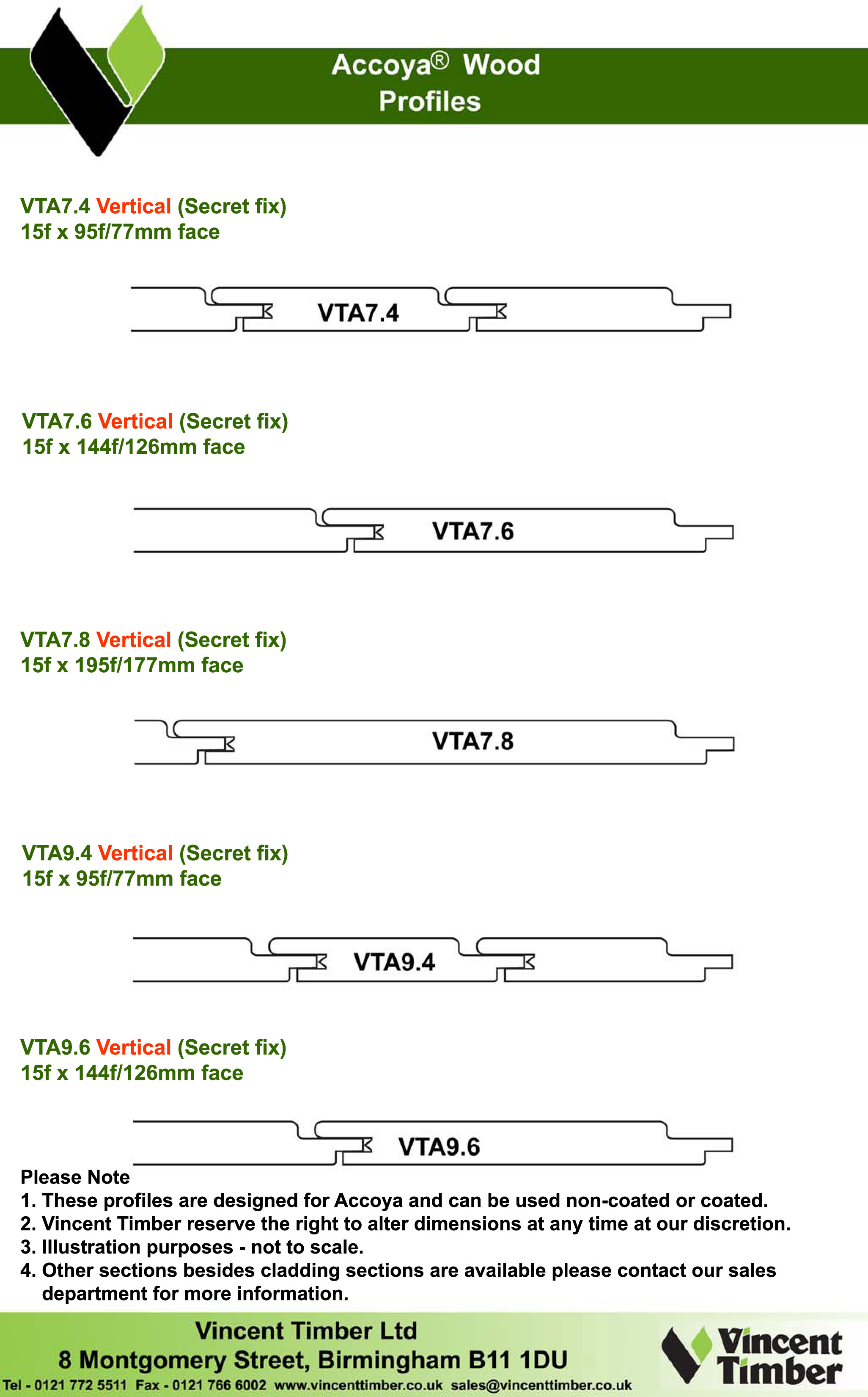 Accoya ® Profiles