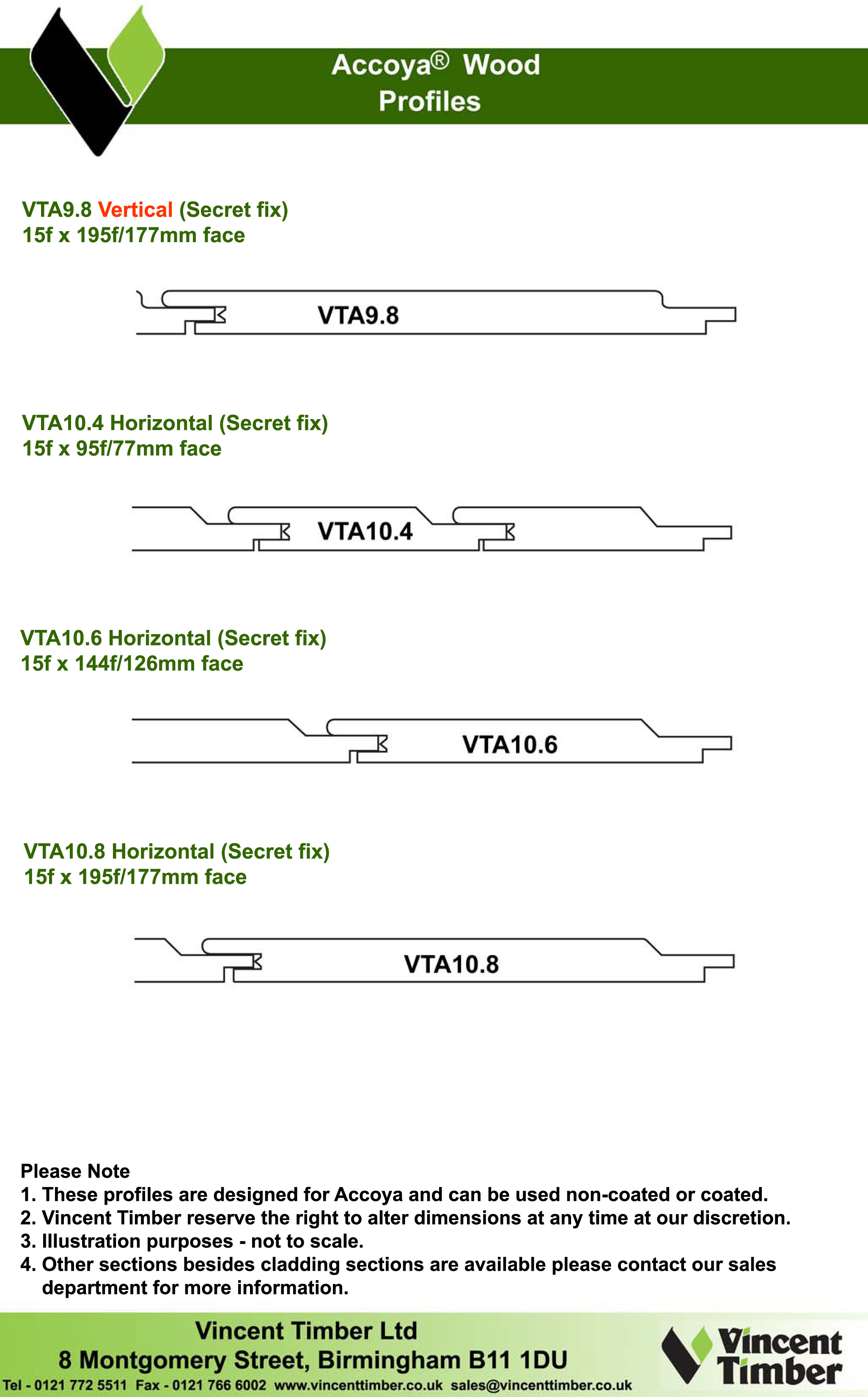 Accoya ® Profiles